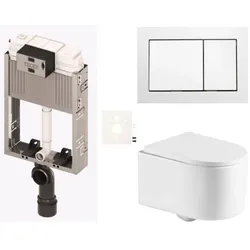 SAT Hänge-WC Set zum Einmauern SIKOTZREX72B