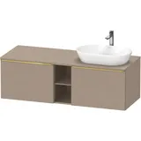 Duravit D-Neo Konsolenwaschtischunterbau wandhängend Leinen Matt 1400x550x459 mm - DE4950R34750000 DE4950R34750000