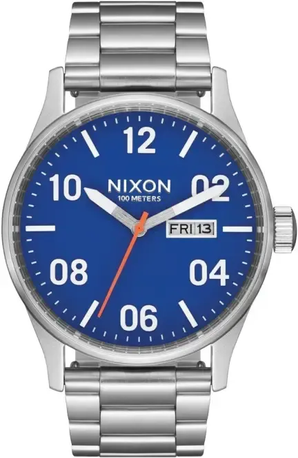 NIXON SENTRY SS Watch silver/cobalt