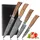 Wakoli Edib Pro Damastmesser Set 4-tlg. 8-17 cm Pakkaholzgriffe