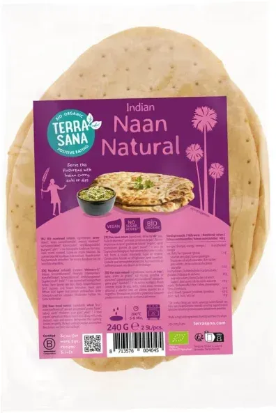 Terrasana Indisches Naan Naturell bio