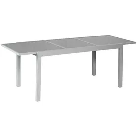 Merxx Amalfi Set 7-tlg. Tisch 200 x 90 cm inkl. Stapelsessel schwarz