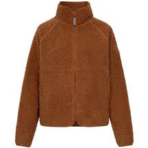 DERBE Kuschelby Fleecejacke Braun Karamell 46