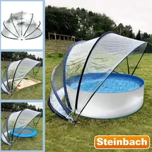 Steinbach Pooldach 440 x 220 cm Cabrio Dome | schwarz