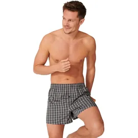 SCHIESSER Web-Boxershorts Grau/Blau 4XL 4er Pack