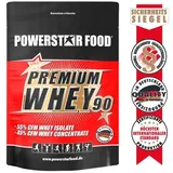 PowerStarFood Powerstar Food PREMIUM WHEY 90 Protein Shake, 4000 g Beutel, Vanilla