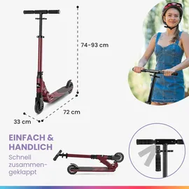 fun pro Premium Roller, Scooter Kinder, Roller Kinder 6-18 Jahre - Kickscooter, Tretroller, Cityroller, Faltbar Roller Erwachsene - LED Räder optional Roller Erwachsene