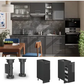 Vicco Apothekerschrank Fame-Line 30 x 0 x 0 cm Grau