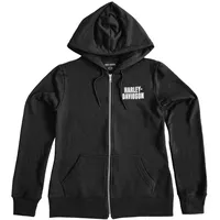 HD Special Bar & Shield Zip Hoodie Damen schwarz XS