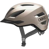 - Fahrradhelm mit Rücklicht und Regenhaube - für den Stadtverkehr - Damen Herren - Gold, S, Gold (champagne gold), S (51-55 cm)