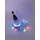 Europalms LED-Glas 2cl mit Würfelspiel, rot, 3x