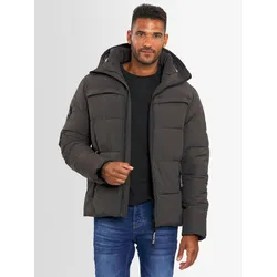 Winterjacke ALESSANDRO SALVARINI "ASDiego", Herren, Gr. XXL, grau (dunkelgrau), Obermaterial: 55% Baumwolle, 45% Polyamid; Innenmaterial: 100% Polyester, Jacken, mit extra hohem Kragen und vielen Taschen