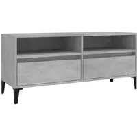 Furnicato TV-Schrank Betongrau 100x34,5x44,5 cm Holzwerkstoff