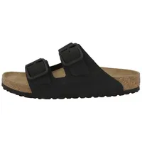 Birkenstock Arizona Wire Buckle Nubukleder normal Sandale Sandaletten, Sommerschuhe, Badeschuhe, Riemchen, Schlappen schwarz 42 EU
