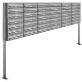 AL Briefkastensysteme Standbriefkasten 42 Fach Silber