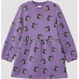 s.Oliver Thermofleece-Kleid mit All-over-Print - lila - 92