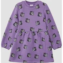 s.Oliver Thermofleece-Kleid mit All-over-Print - lila - 92