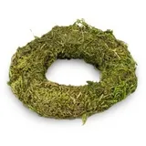 NaDeco Moos-Kranz mit Durchmessern von 10, 12, 15, 20, 25 & 30cm zur Auswahl | Moosring | Türkranz Basis | Kleiner Türkranz | Dekokranz | Naturkranz | Weidenkranz, Größe:Ø 8 cm
