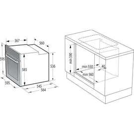 Gorenje BCS6737E06X + ECD643BX