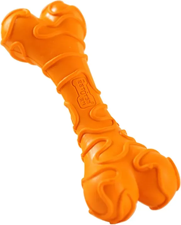 Blinkit Käseknochen-Kauspielzeug für Hunde, strapazierfähiges Latexspielzeug für kleine und mittelgroße Haustiere, interaktives Trainings- und Zahnungsspielzeug (10,7 × 4 × 2,5 cm)