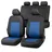 Walser Autositzbezug Sandray Komplett-Set blau-schwarz