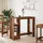 vidaXL Bartisch mit Regal 124 x 46 x 103,5 cm Braun