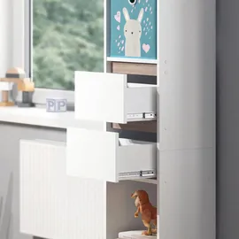 Vicco Kinderregal Robert 36,2 x 171 cm Kiefer weiß