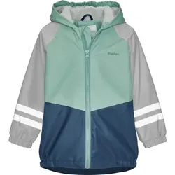 Playshoes Regenjacke mit Fleecefutter grün/grau, 80