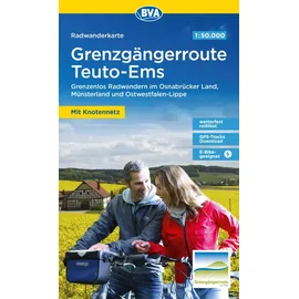Kompass-Karten Radwanderkarte BVA Radwandern auf der Grenzgängerroute Teuto-Ems 1:50.000, reiß- und wetterfest, GPS-Tracks Download: Grenzenlos Radwandern im ... Ostwestfalen-Lippe Radwanderkarte)