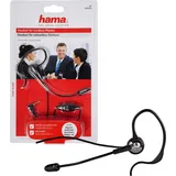Hama Headset for Cordless Telephones Kopfhörer mit Mikro, Headphone mit Ohrbügel) schwarz