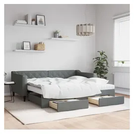vidaXL Tagesbett 90 x 190 cm Dunkelgrau