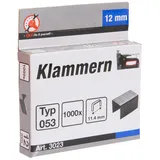 BGS Diy 3023 | Klammern Typ 53 12 x 11,4 mm 1000 Stück