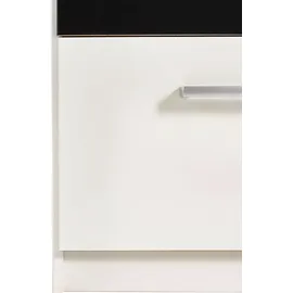 Priess Drehtürenschrank 230 x 193 x 56 cm Schwarz/Weiß