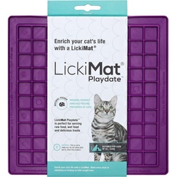 LickiMat LICKI MAT - Cat Playdate Purple 20X20Cm - (785.5334), Futternapf