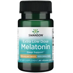 Extra Niedrigdosis Melatonin 500 mcg 60 Veggie-Kapseln