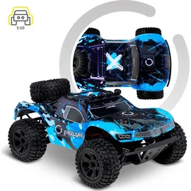 Overmax X-Hooligan Großes Schnelles Ferngesteuertes Auto, Maßstab 1:10, Geschwindigkeit 50 km/h Reichweite 100 Meter, 4x4-Antrieb 40 Minuten Fahrspaß LED-Beleuchtung