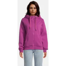 salzhaut Sweatjacke SÖÖTE Plum, 3XL Kuschelige Kapuzenjacke für Frauen