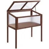 Outsunny Hochbeet 90 x 50 x 93 cm Braun
