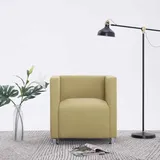 vidaXL Würfel-Sessel 58,9 x 71 x 54 cm Grün Polyester