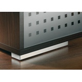 Design-Möbelfuß Edelstahl gebürstet 200x40 mm