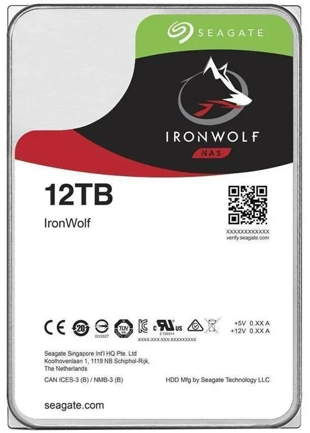 Seagate NAS HDD IronWolf Interne Festplatte 12 TB 7200 RPM 256 MB 3.5