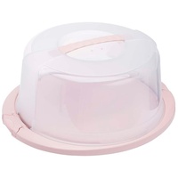 keeeper Runder Tortenbehälter mit Deckel, Ergonomischer Griff, Einfacher Transport von Kuchen, Ricardo, Nordic Pink (Rosa)