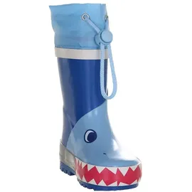 Playshoes Hai Gummistiefel Blau 29
