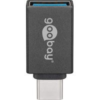 Wentronic Goobay grau, USB-C 3.1 [Stecker] auf USB-A 3.0 [Buchse] (56621)