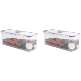 Lock & Lock Frischhaltedose rechteckig blau 27,9 x 11,6 x 10,2 cm 2 l