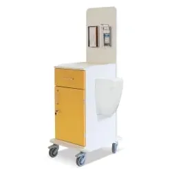 ETERNASOLID MULTICART Arbeitswagen T15 mit Mülleimer 92478-GE , Farbe: gelb