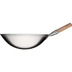 Stalgast Wok-Pfanne Gebürsteter Edelstahl,  Ø 200 Mm