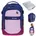 dark blue/pink