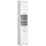 xonox.home Hochschrank 37 cm x 191 cm x 31 cm Front Weiß Hochglanz FSC®