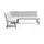 OTTO home Eckbank OTTO HOME "Oregon Küchenbank, Polsterbank, Esszimmerbank, 177x140 cm", hellgrau, B:177cm H:90cm T:140cm, Massivholz, Metall, Polyester, Sitzbänke, Eckbank, Moderne Bank und Farben, Sitzplatzanzahl: 4/5, Frei in Raum stellbar